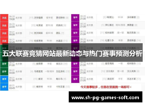 五大联赛竞猜网站最新动态与热门赛事预测分析 五大联赛竞猜网站最新动态与热门赛事预测分析